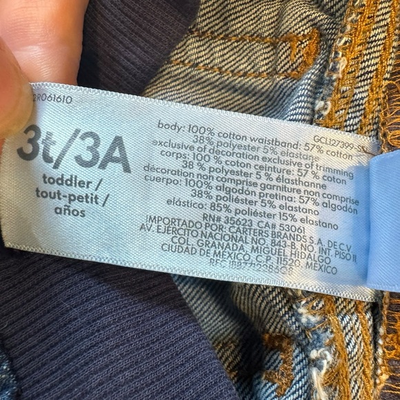 Carter’s Pull-On Jeans | Toddler Boys 3T | Working Drawstring Denim - Picture 7 of 7